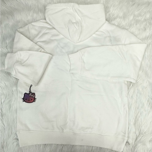 White Hoodie with Black Hello Kitty Laced - Picture 3 of 3